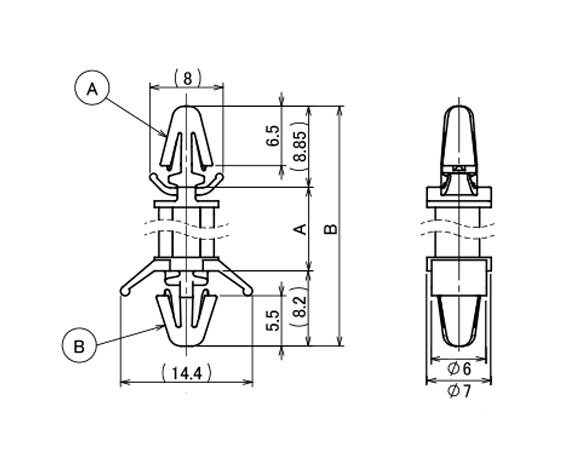 Locking PCB Spacer PCB Support LN Type